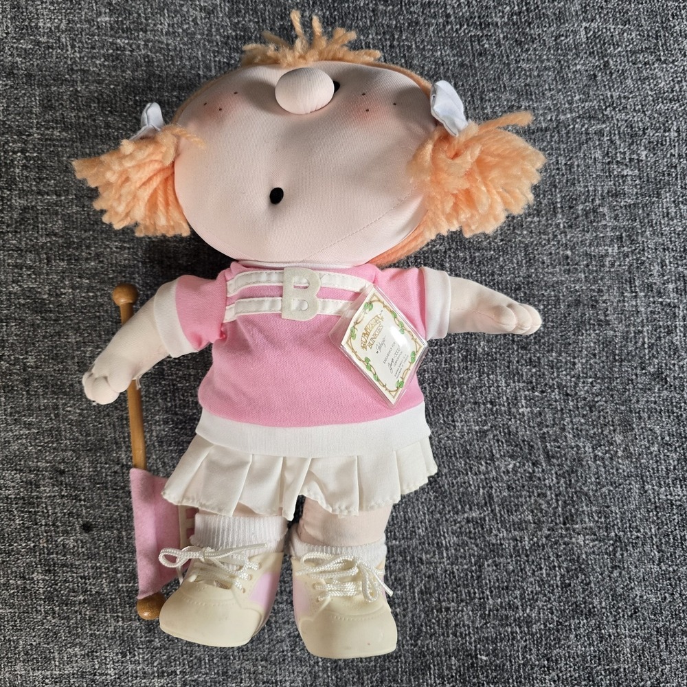Vintage 1984 Bumpkin Bunkies Bootsy Doll Fabrizio George Good Pink Cheerleader
